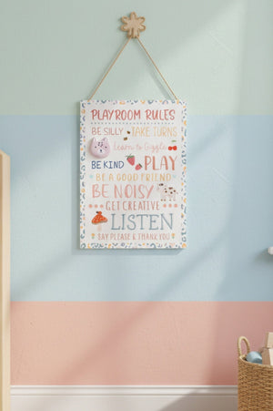 Carraig Donn Kids Playroom Rules Plaque