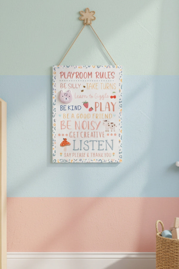 Carraig Donn Kids Playroom Rules Plaque