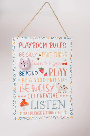 Carraig Donn Kids Playroom Rules Plaque