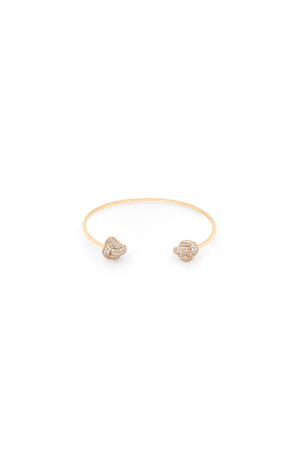 Carraig Donn Knot Inset Gold Bracelet
