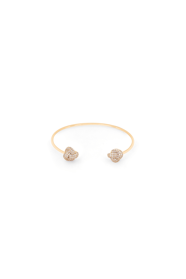 Carraig Donn Knot Inset Gold Bracelet