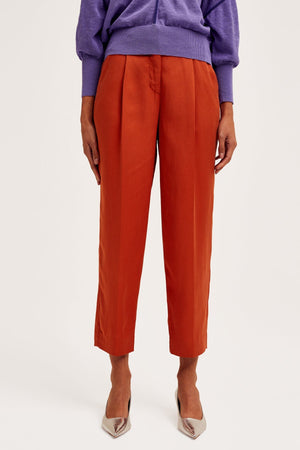 Carraig Donn Lahti Ankle Trousers in Brown