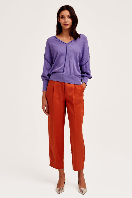 Lahti Ankle Trousers in Brown