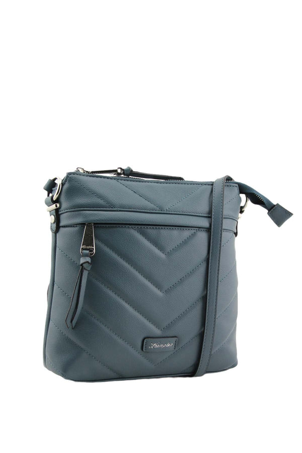 Carraig Donn Laja Quilted Crossbody Bag in Navy