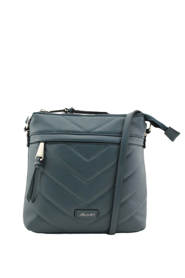 Carraig Donn Laja Quilted Crossbody Bag in Navy