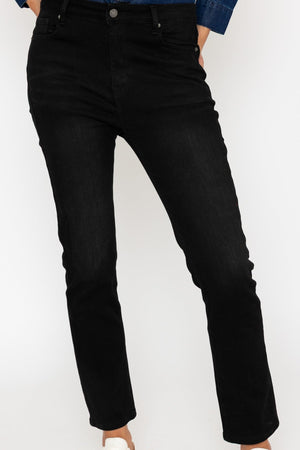 Carraig Donn Lana Straight Leg Jeans in Charcoal