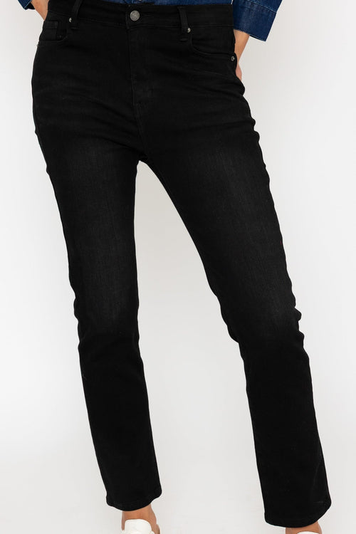 Carraig Donn Lana Straight Leg Jeans in Charcoal