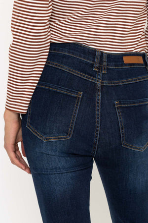 Carraig Donn Lana Straight Leg Jeans in Indigo Blue