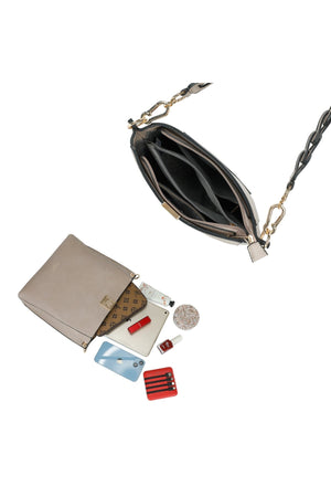 Carraig Donn Large Beige Crossbody Tote Bag