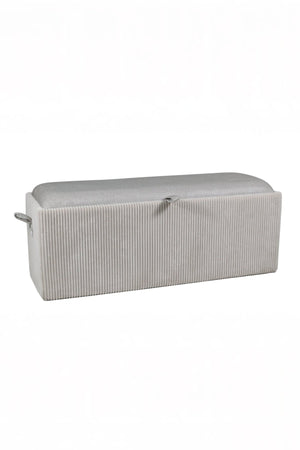 Carraig Donn Large Dark Grey Upholstered Ottoman Footstool