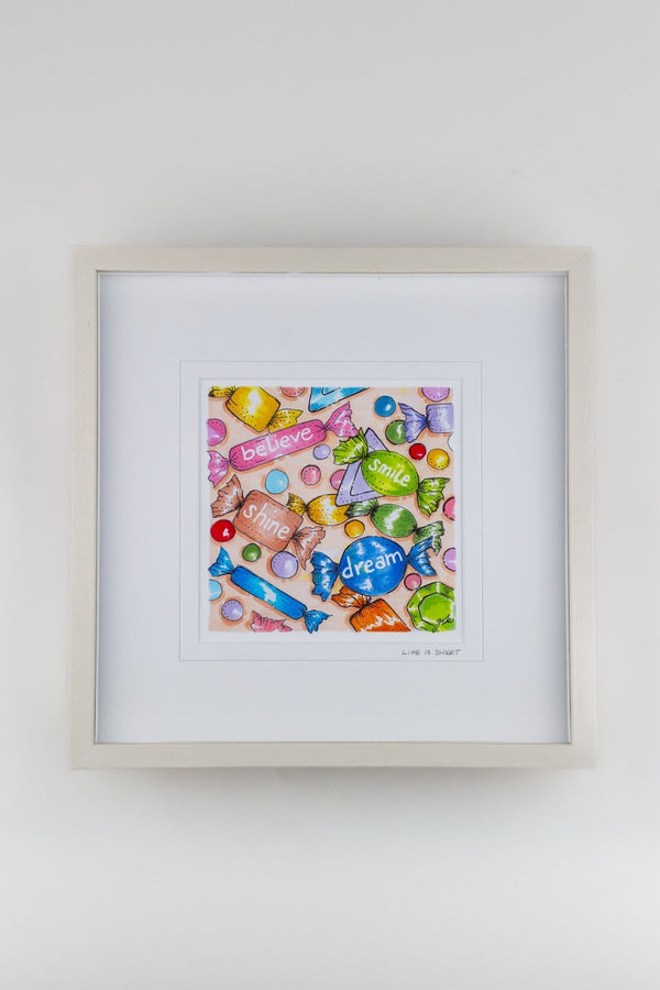 Carraig Donn Large Framed Art Print: "Life Is Sweet"