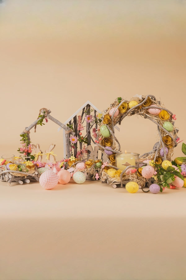 Carraig Donn Large Multicoloured Easter Tea Light Holder