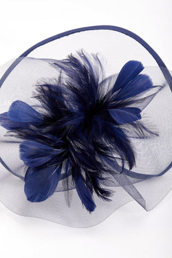 Carraig Donn Large Navy Fascinator with Feather
