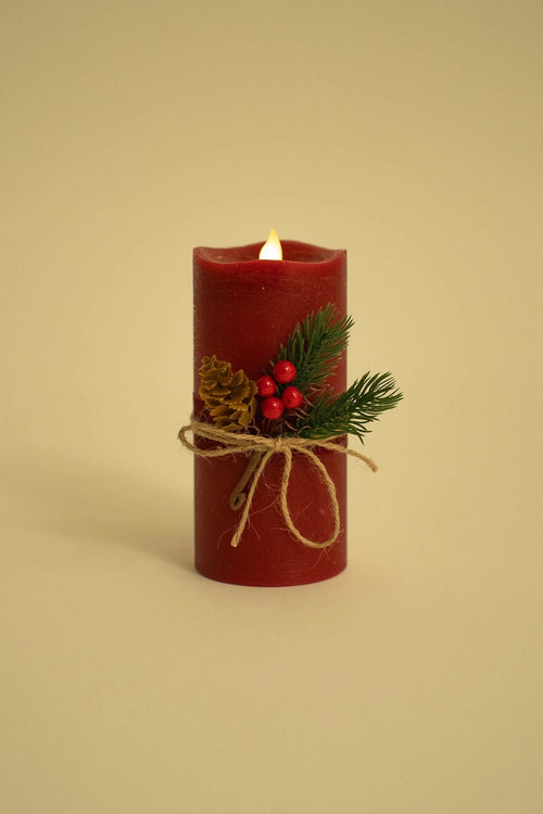 Large Red LED Candle