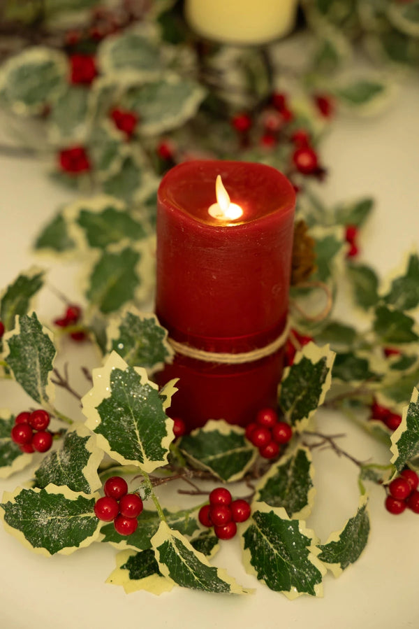 Carraig Donn Large Red LED Candle