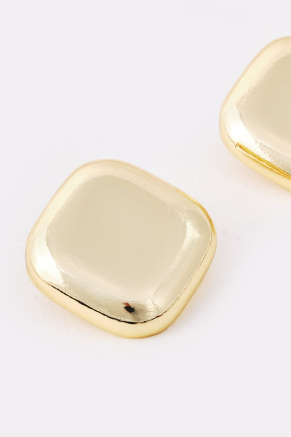 Carraig Donn Large Square Gold Earrings