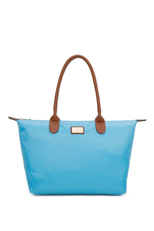 Large Weekender Bag in Light Blue