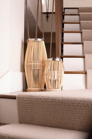 Carraig Donn Large Wicker Lantern