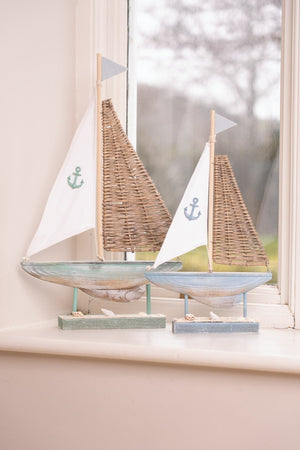 Carraig Donn Large Wooden Decorative Boat