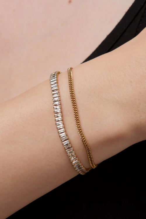Layered Crystal Bracelet