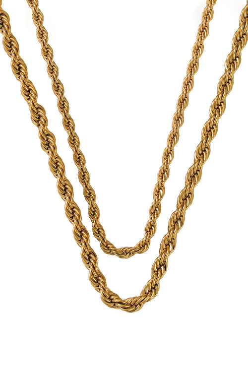 Layered Rope Chain Necklace