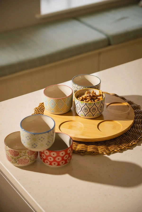 Carraig Donn Lazy Susan 6-Sauce Dish Set
