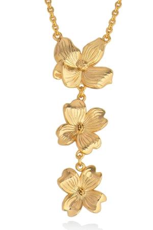Carraig Donn Le Fleur Collection Flower Drop Pendant Necklace
