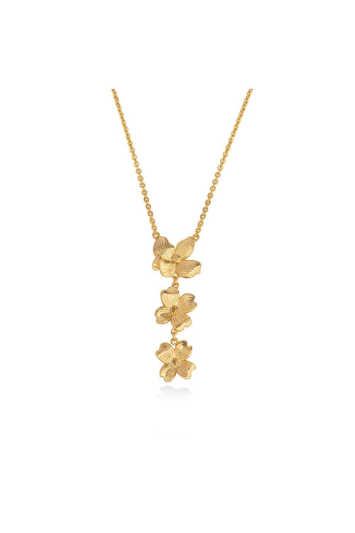Le Fleur Collection Flower Drop Pendant Necklace