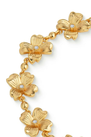 Carraig Donn Le Fleur Collection Gold Flower Bracelet