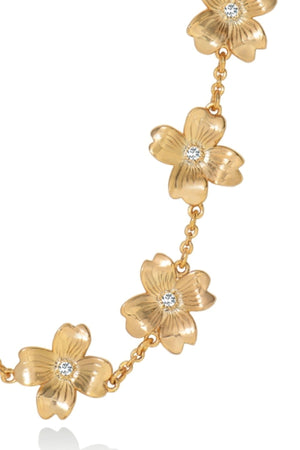 Carraig Donn Le Fleur Collection Gold Flower Necklace