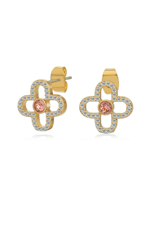 Le Fleur Collection Pink CZ Earrings