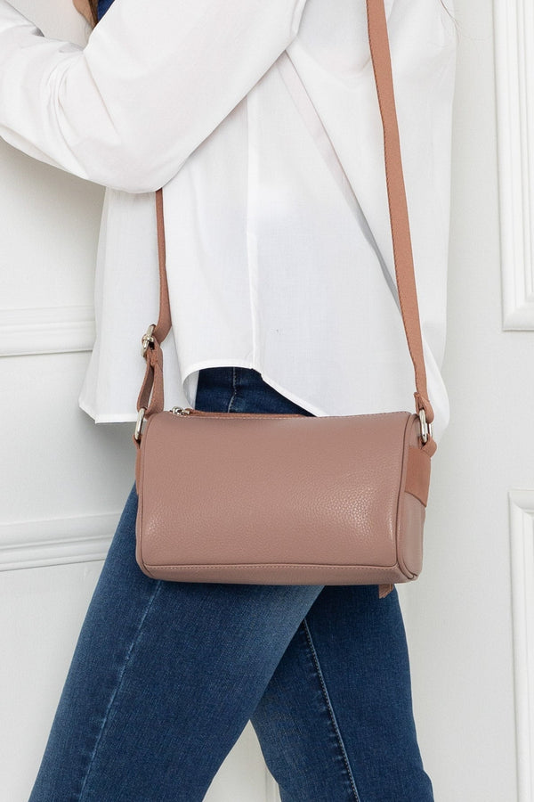 Carraig Donn Leather Cross Body in Pink