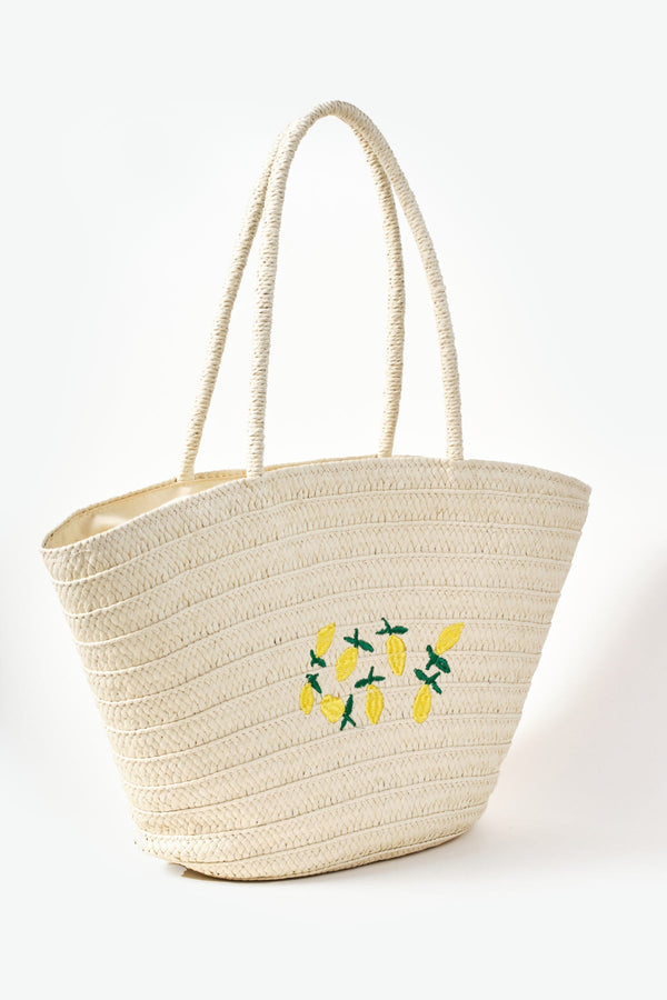 Carraig Donn Lemon Detail Basket Bag