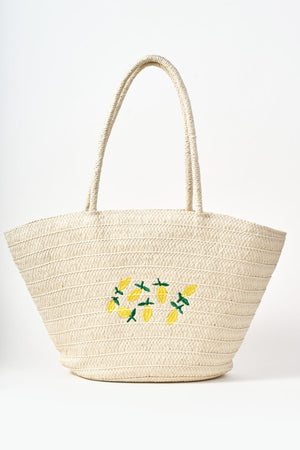 Carraig Donn Lemon Detail Basket Bag