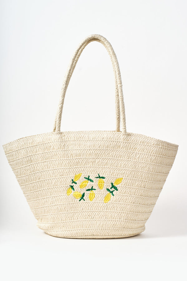 Carraig Donn Lemon Detail Basket Bag