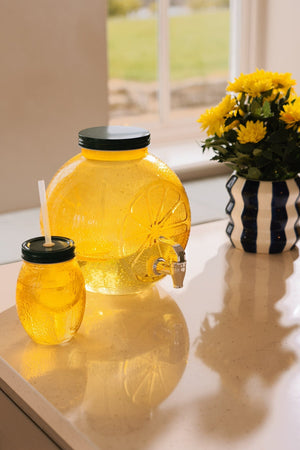 Carraig Donn Lemon Glass Drinks Dispenser