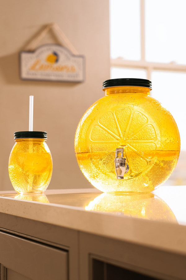 Carraig Donn Lemon Glass Drinks Dispenser