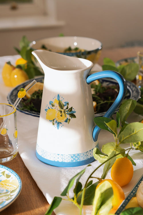 Lemon Patterned Pitcher