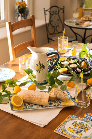 Carraig Donn Lemon Patterned Rectangular Plate