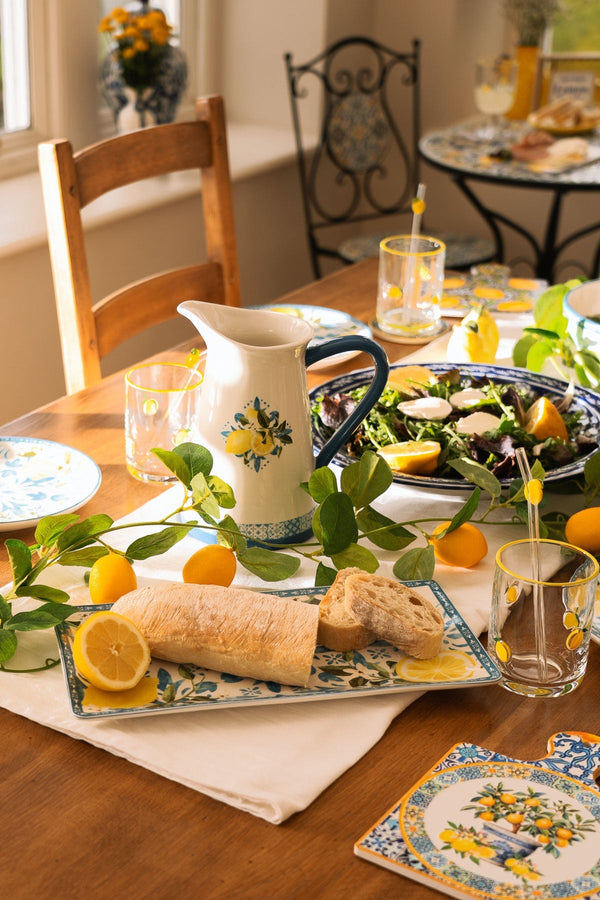Carraig Donn Lemon Patterned Rectangular Plate