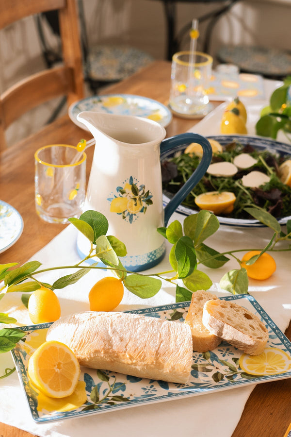 Carraig Donn Lemon Patterned Rectangular Plate