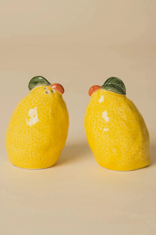 Lemon Shaped Salt & Pepper