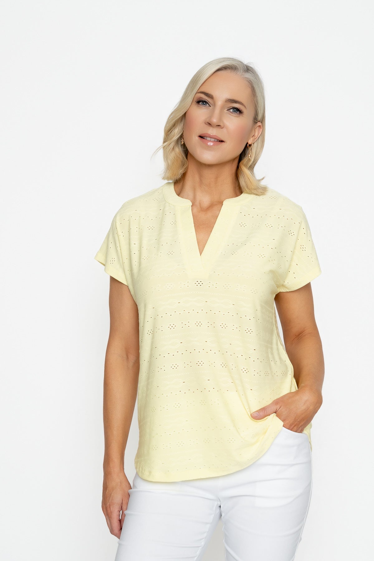 Lemon Short Sleeve Jersey Top