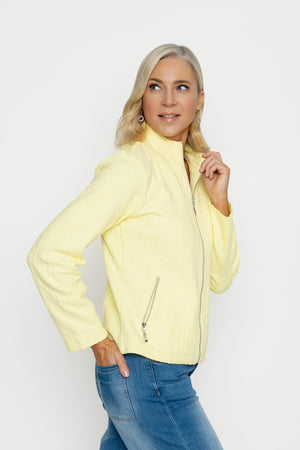 Carraig Donn Lemon Textured Jersey Jacket