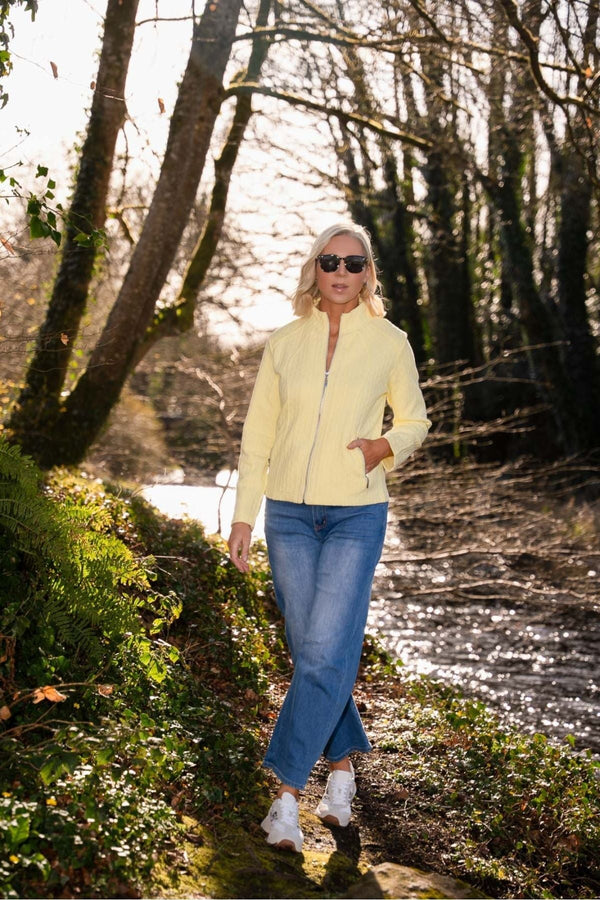 Carraig Donn Lemon Textured Jersey Jacket