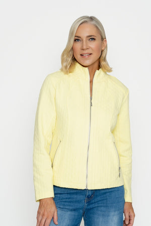 Carraig Donn Lemon Textured Jersey Jacket