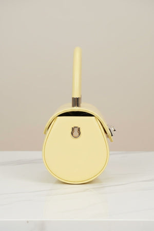 Carraig Donn Lemon Yellow Barrel Evening Bag