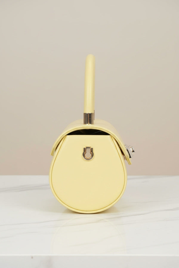 Carraig Donn Lemon Yellow Barrel Evening Bag