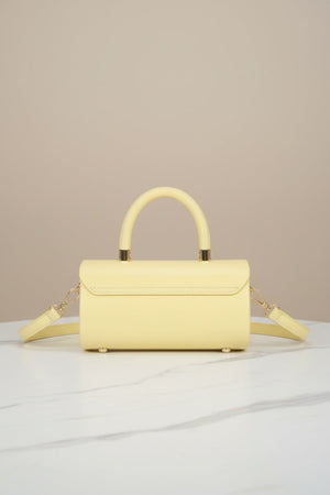 Carraig Donn Lemon Yellow Barrel Evening Bag
