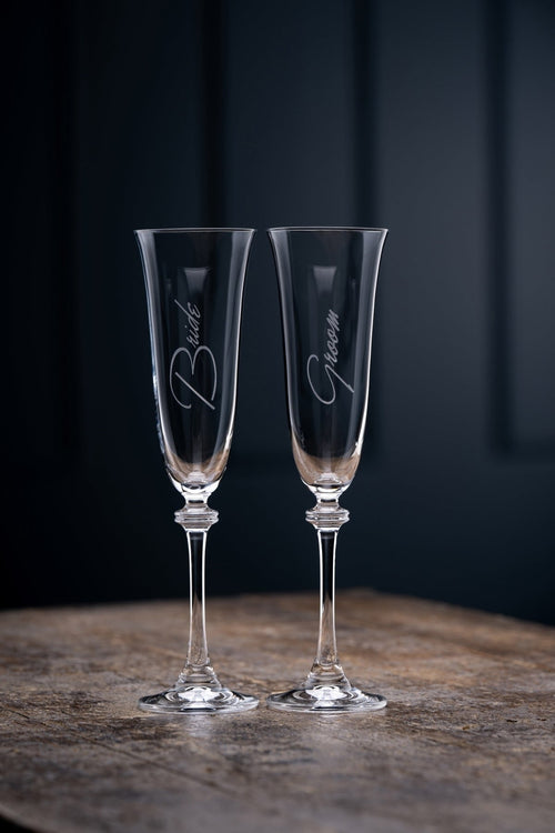 Liberty Bridge And Groom Flute Pair